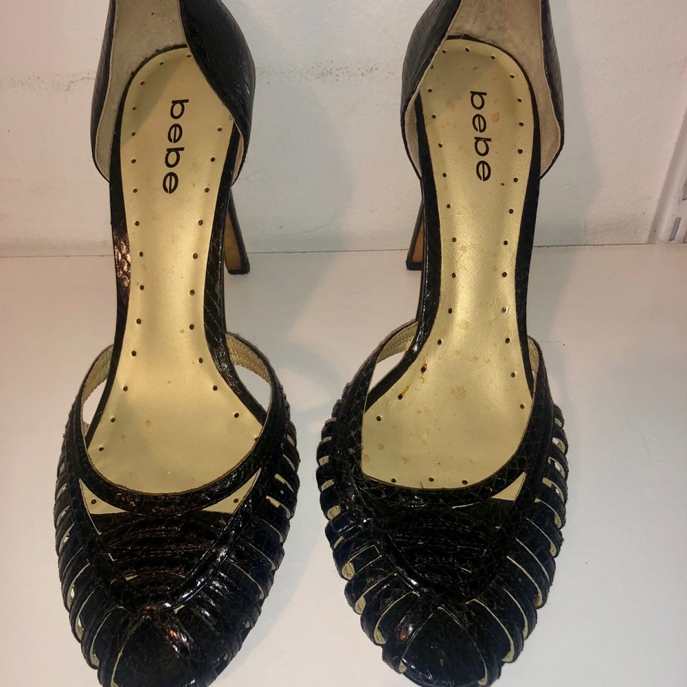 Bebe Embossed heels